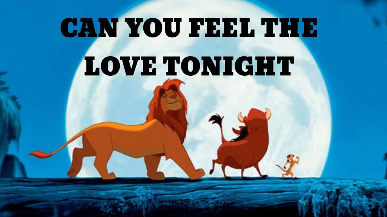 Its love tonight. Can you feel the Love Tonight. Beyoncé and Billy Eichner - can you feel the Love Tonight (OST "Lion King_1")..